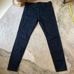 AG, The Farrah Skinny dark denim jeans